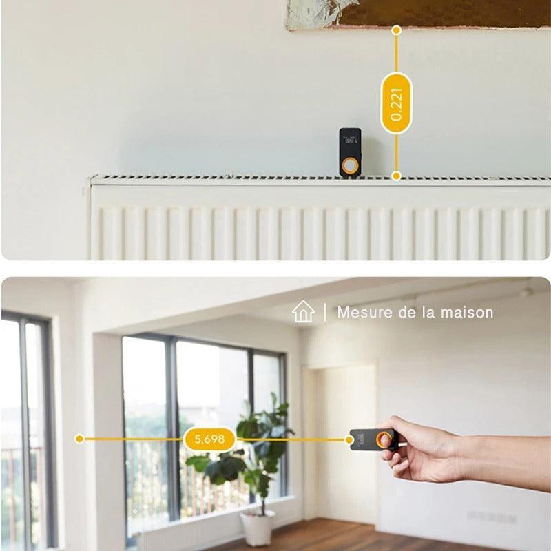 Laser tape measure with LED display