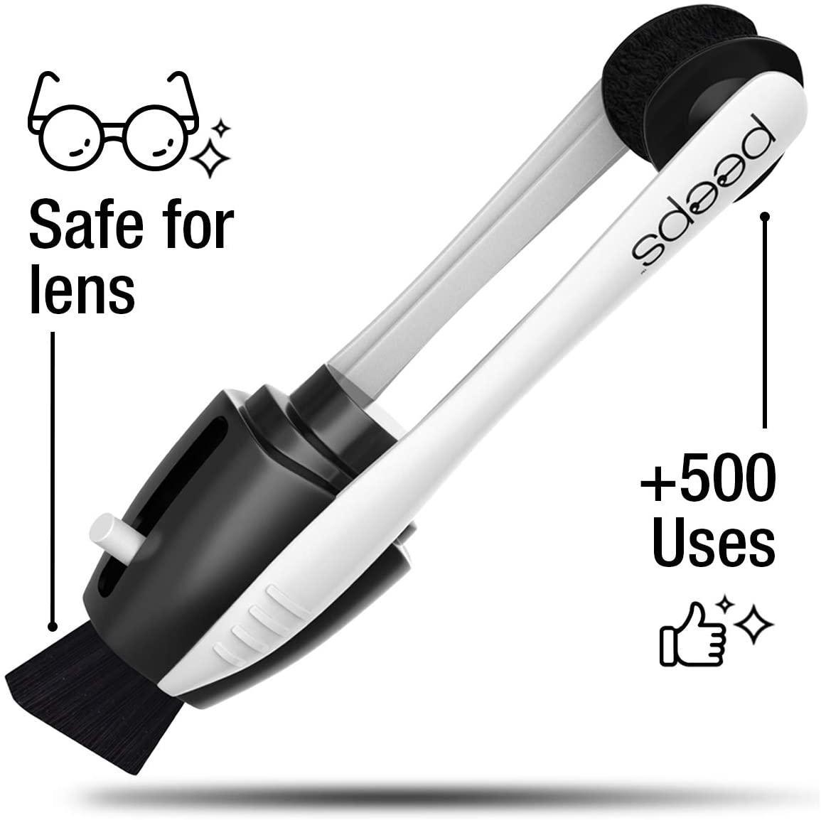 Eyeglass lens cleaner